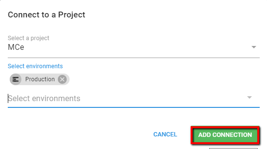 Click Add Connection Button Step